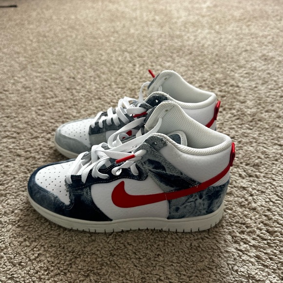 Nike Shoes - Nike Women's Sneakers - Denim, Red, and white